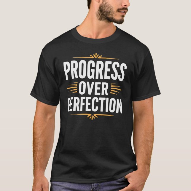 Camiseta Progresso Na Perfeição De Volta Ao Professor Escol (Frente)