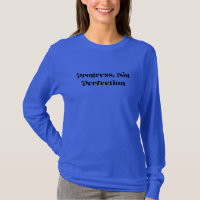 Camiseta Progresso Não Perfeição | Camiseta de Mot