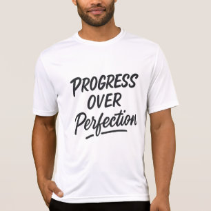 Camiseta Progresso Sobre A Perfeição - Gym Motivacional