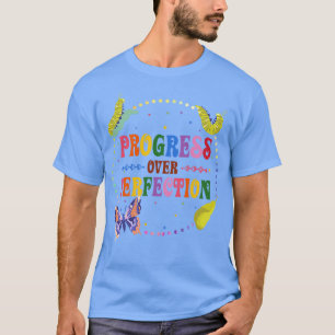 Camiseta Progressos Em Matéria De Perfeição Da Lagarta Muit