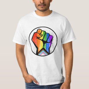 CAMISETA PROGRESSOS LGBTQ ORDEM RESISTÊNCIA AOS PEIXES