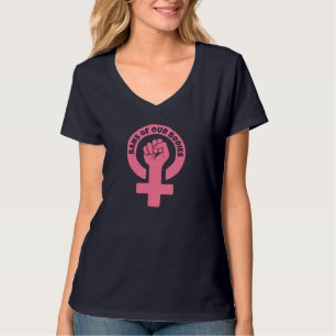 Camiseta Proibições De Nossos Corpos Feministas De Escolha