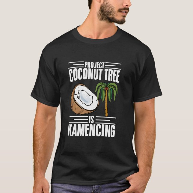 Camiseta Project Coconut Tree É Kamenching Kamala Harris Co (Frente)