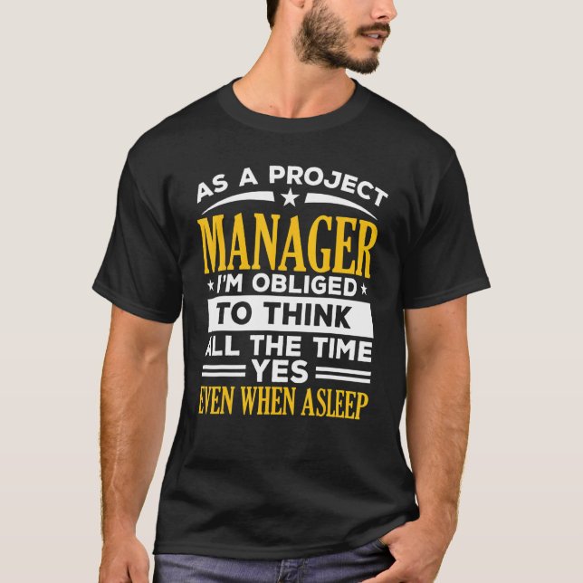 Camiseta Project Manager Job Project Management Profession (Frente)