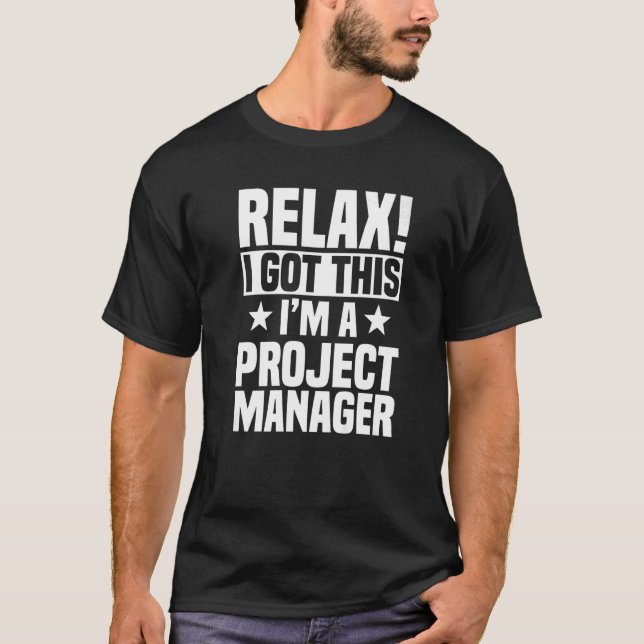 Camiseta Project Manager Leader Employee Professional Job T (Frente)
