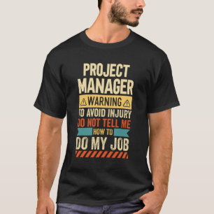 Camiseta Project Manager Warning