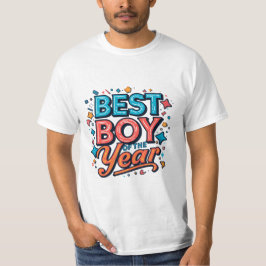 Camiseta projetada para o melhor menino do ano 