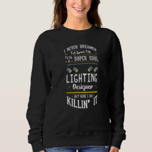 Camiseta Projetista de Iluminação de Palco Citações de Luz