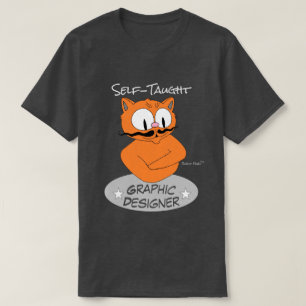 Camiseta PROJETISTA GRÁFICO AUTODIDATA Gato Bigode