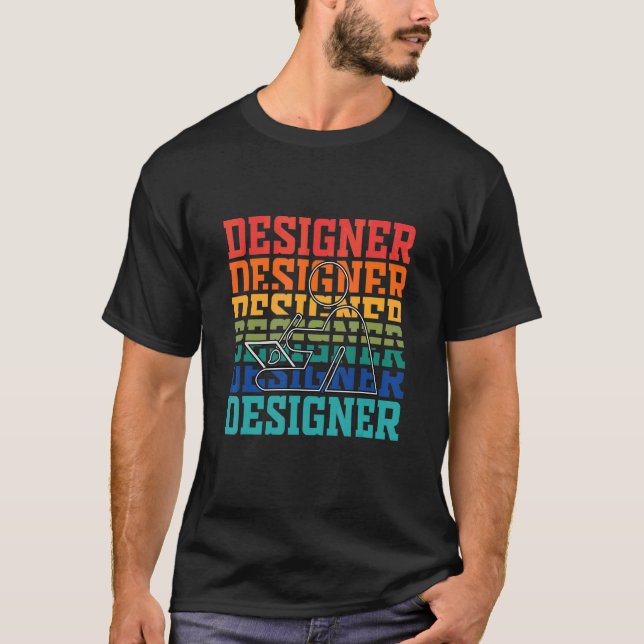 Camiseta Projetistas Web Vintage Designer (Frente)