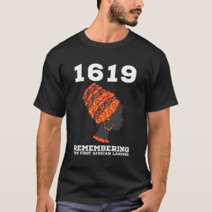 Camiseta Projeto 1619 Relembra O Primeiro Aterrissagem Afri