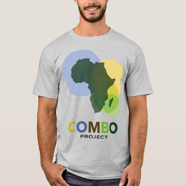 Camiseta Projeto COMBO: Conectando a África Através da Cola (Frente)