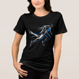 Camiseta Projeto de Arte de Movimento Atlético Corredor de