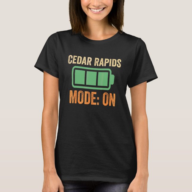 Camiseta Projeto de bateria do modo Cedar Rapids (Frente)