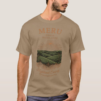 Camiseta Projeto de Fazenda de Café Montanhosa