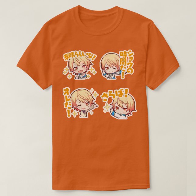 Camiseta projeto de tsukasa tenma sekai fofo (Frente do Design)