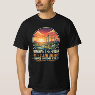 Camiseta Projeto de Turbina Eólica de Energia Limpa