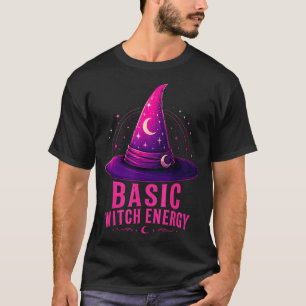 Camiseta Projeto gráfico de Halloween de bruxa básica engra