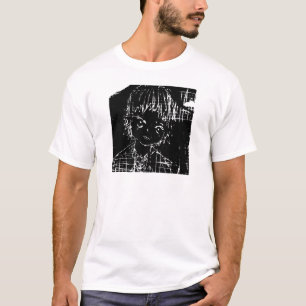 Camiseta projeto preto diário do manga do anime