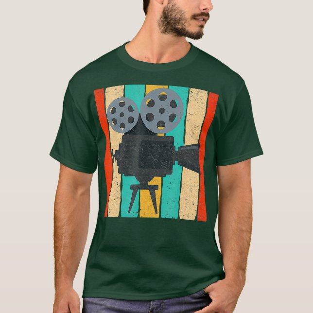 Camiseta Projetor de filmes retrorreflectores da Câmara de  (Frente)