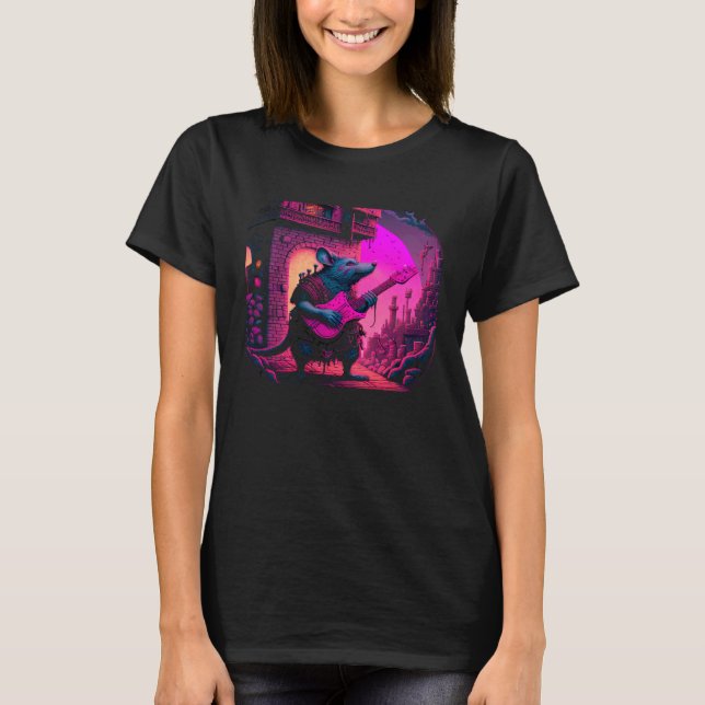 Camiseta Projetos de mouse guitarrista (Frente)