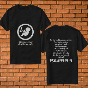 Camiseta Prolife Christian A Person é Conservador
