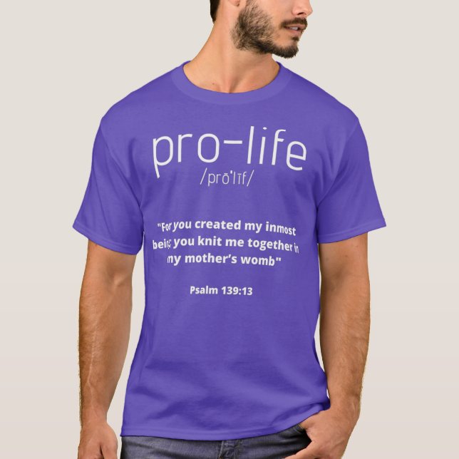 Camiseta ProLife Premium (Frente)