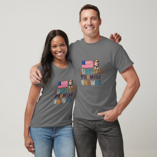 Camiseta Promessa da Liberdade Renovada com Donald Trump -