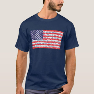 Camiseta Promessa de Alegação na bandeira americana
