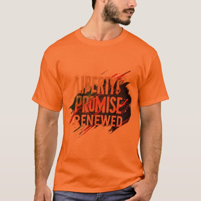 Camiseta Promessa Renovada da Liberdade - Um Tributo à Libe (Frente)