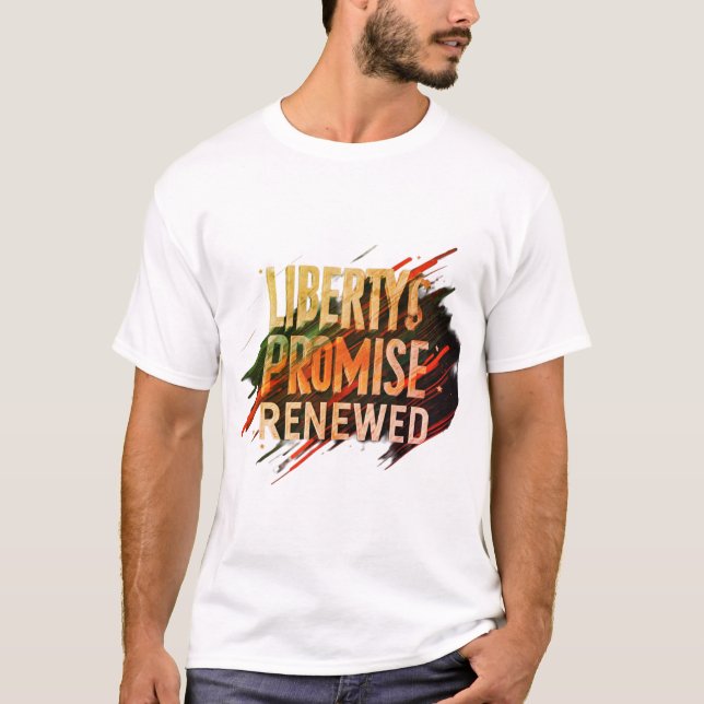 Camiseta Promessa Renovada da Liberdade - Um Tributo à Libe (Frente)