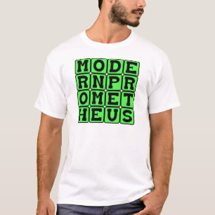 Camiseta Prometheus Moderno, Frankenstein por Mary Shelley