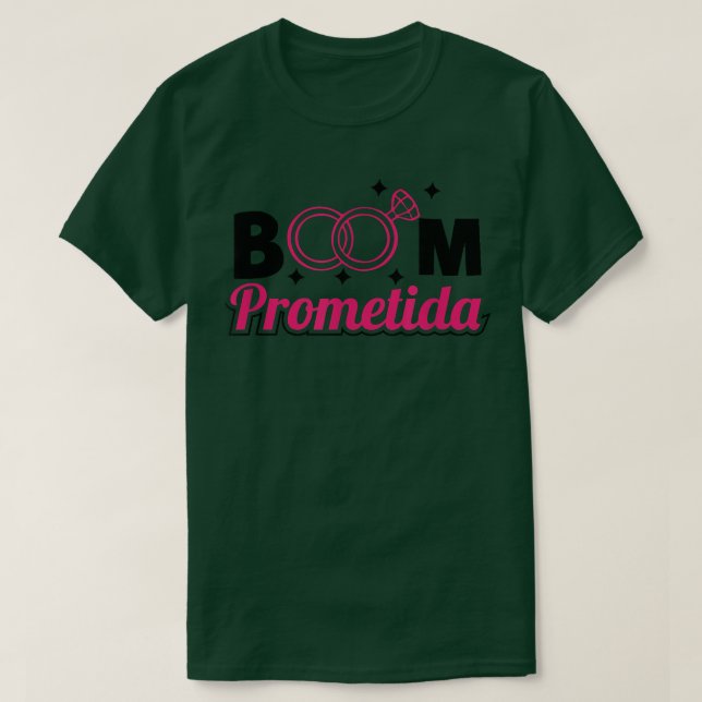 Camiseta Prometida Wedding Promise Promise  Engagement Brid (Frente do Design)
