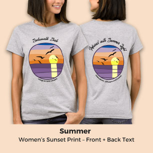 Camiseta Promo de eventos ou Impressão sunset feminino Func