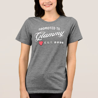 Camiseta Promoção de Vovó Para o Novo Bebê em 2026