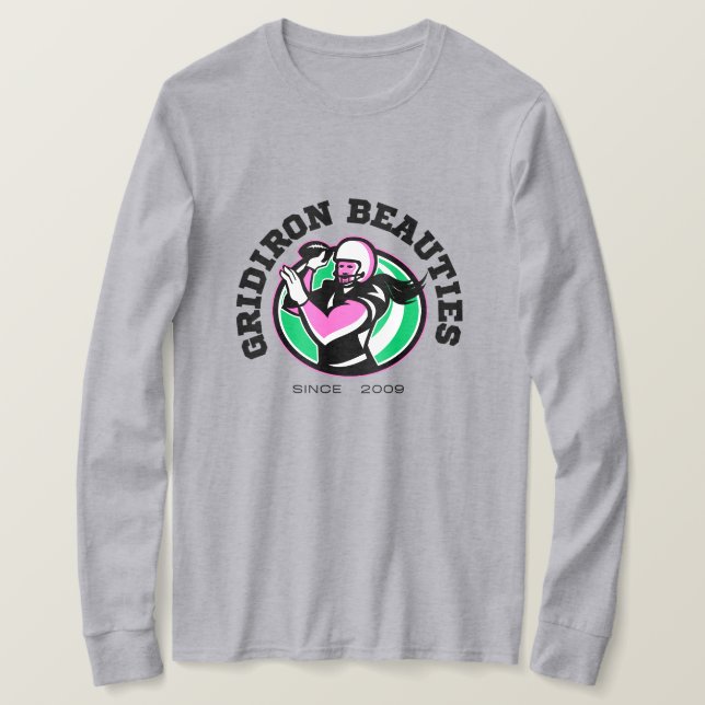 Camiseta Promoção do logotipo Gridiron Beauties '24 (Frente do Design)