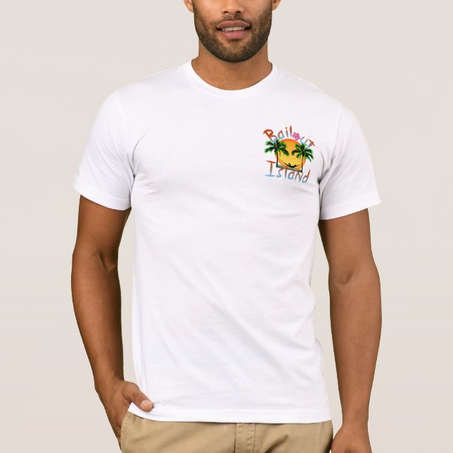 Camiseta Promoção tropical da ilha da ajuda (Frente)