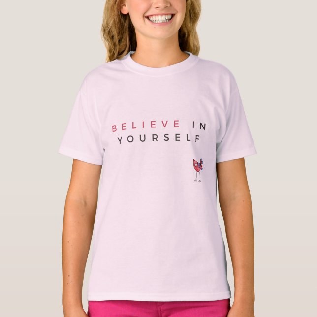 Camiseta promocional Acredite em Si Mesmo (Frente)