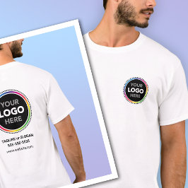 Camiseta Promocional com Logotipo na Frente e Vers