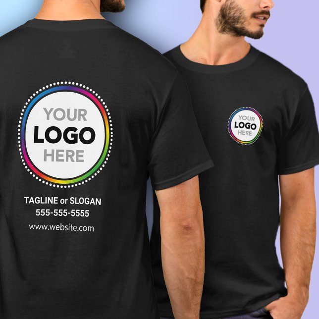 Camiseta Promocional com Logotipo na Frente e Vers (Criador carregado)