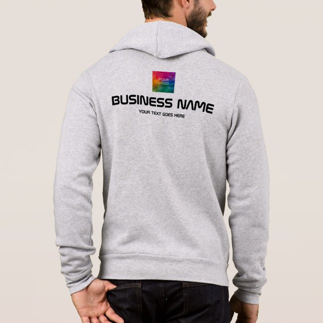 Camiseta Promocional para Design de logotipo frente e verso (Verso)