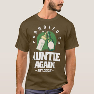 Camiseta Promoted To Auntie Again Announcement Est 2023 Pre