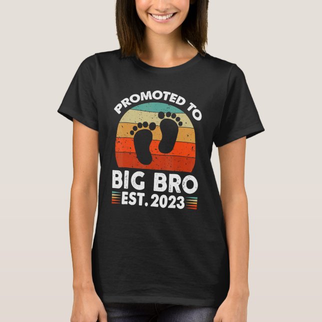 Camiseta Promoted To Big Bro  I'm Going To Be A Big Brother (Frente)