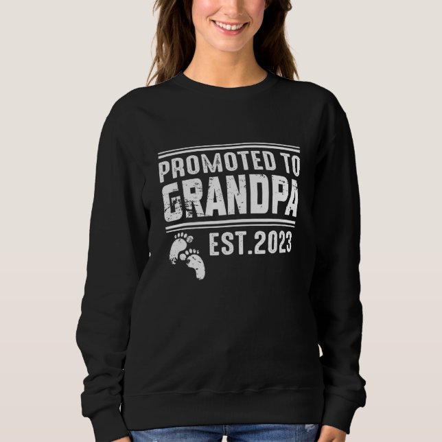 Camiseta Promoted to Grandpa 2023  for First Time Grandpa (Frente)