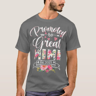 Camiseta Promoted to Great Mimi Est 2022 Floral First Time 