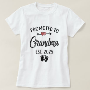 Camiseta Promovida a Avó 2025 Em breve Avó 2025