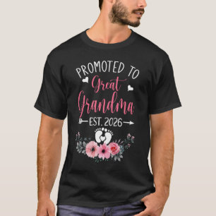 Camiseta Promovida a Bisavó Est 2026 Dia das Mães Shi