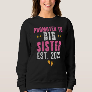Camiseta Promovida a Irmã Mais Velha 2023 Fofa Vou Ser Uma