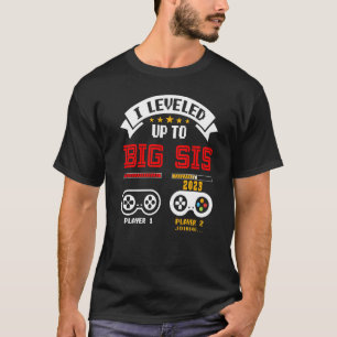 Camiseta Promovida a Irmã Mais Velha 2023 Promovida a Irmã