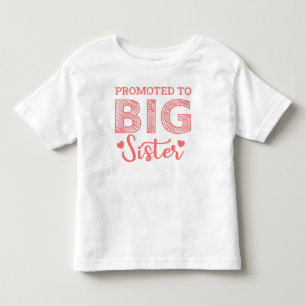 Camiseta Promovida a Irmã Mais Velha com Coração